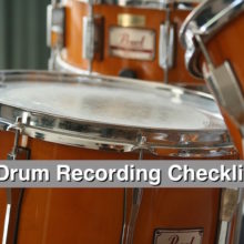 drum recording checklist