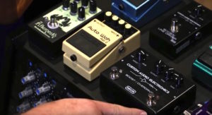 guitar pedals on mix