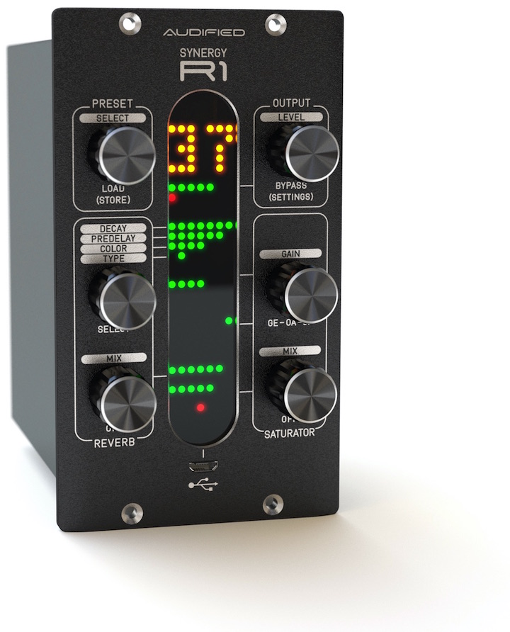 New Music Gear Monday Audified Synergy R1 Reverb 500 Series Module Bobby Owsinski's Music