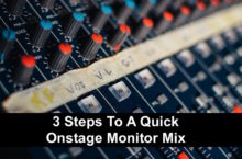 onstage monitor mix
