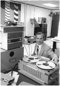 Dr. Tom Stockham and his Soundstream digital recorder