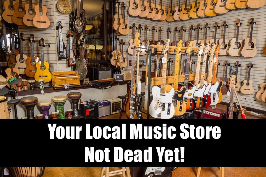 Local retail music store image