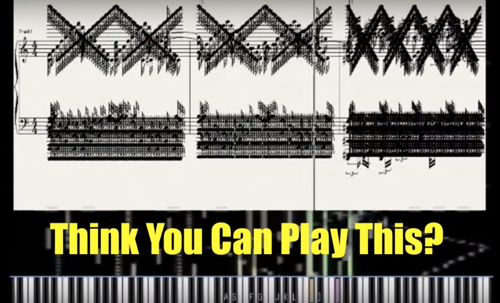 Think you can play this Black MIDI image