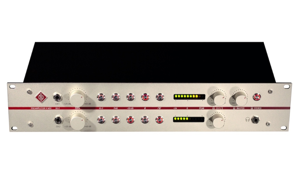 Neumann V 402 dual channel microphone preamp image