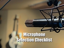 Microphone selection checklist image