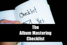 Album mastering checklist image