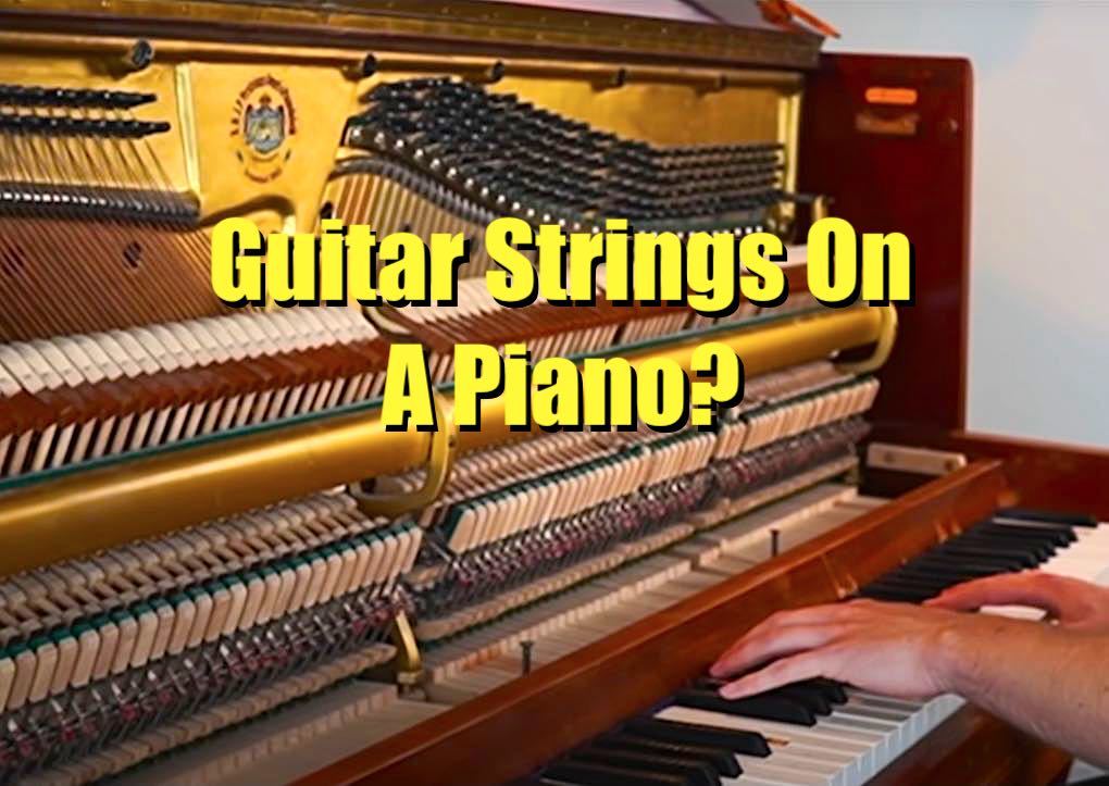 Restring your piano with guitar strings image