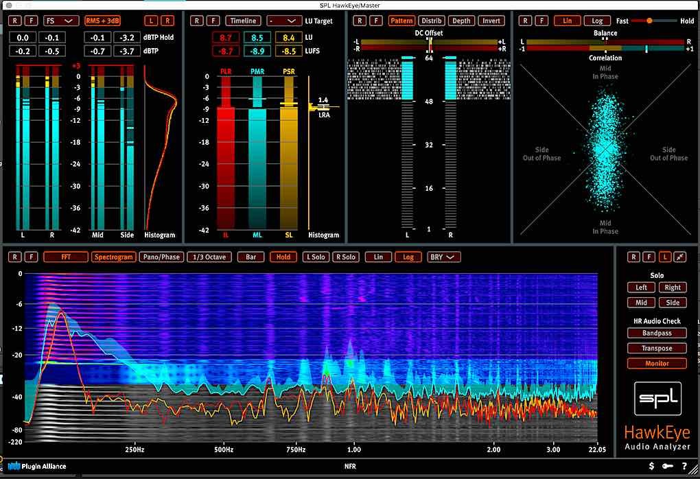 SPL Hawkeye audio analyzer plugin image
