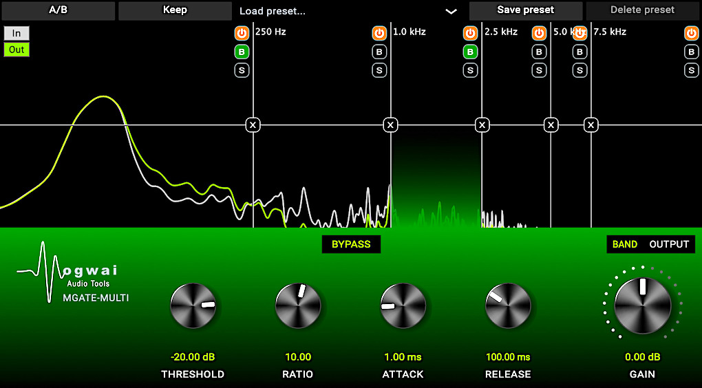 Mogwai Audio Tools M-Gate multiband gate plugin image