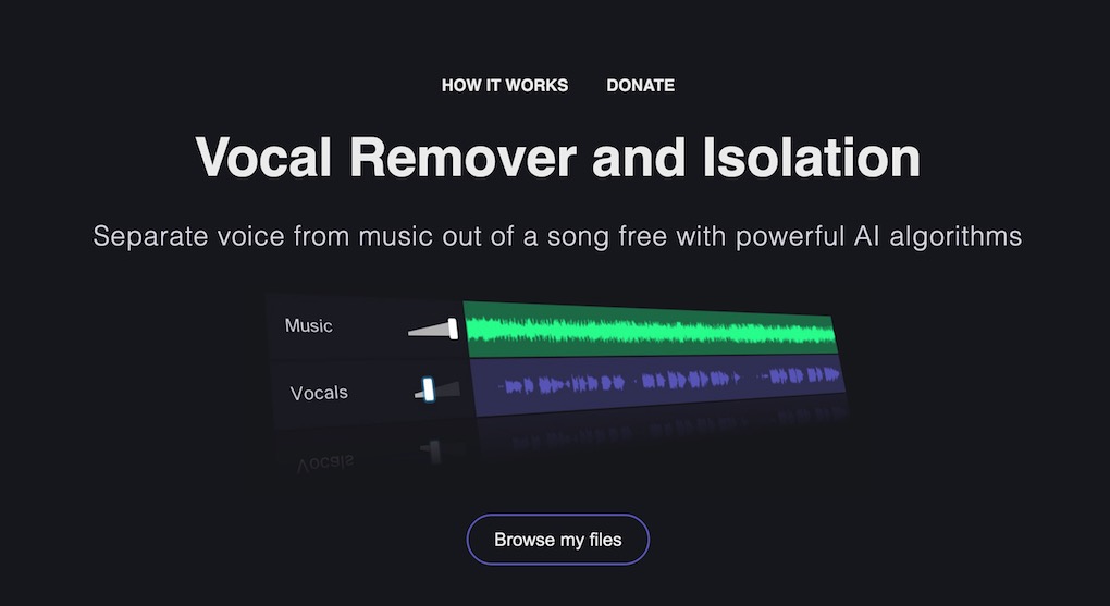 Vocal Remover AI tool image