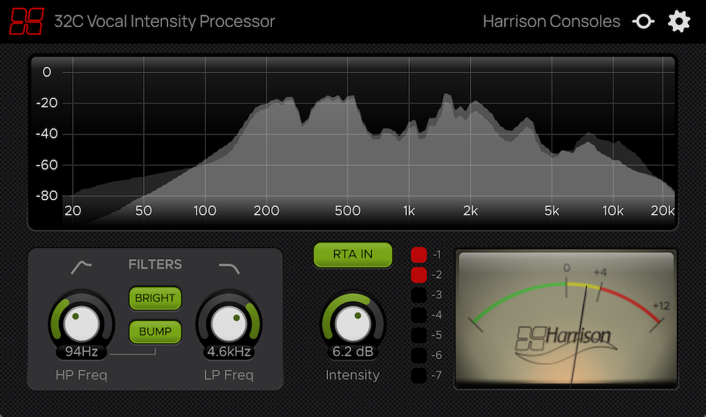Harrison 32C Vocal Intensity Processor plugin image