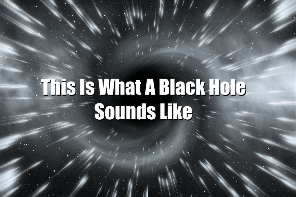 Black hole sounds like image