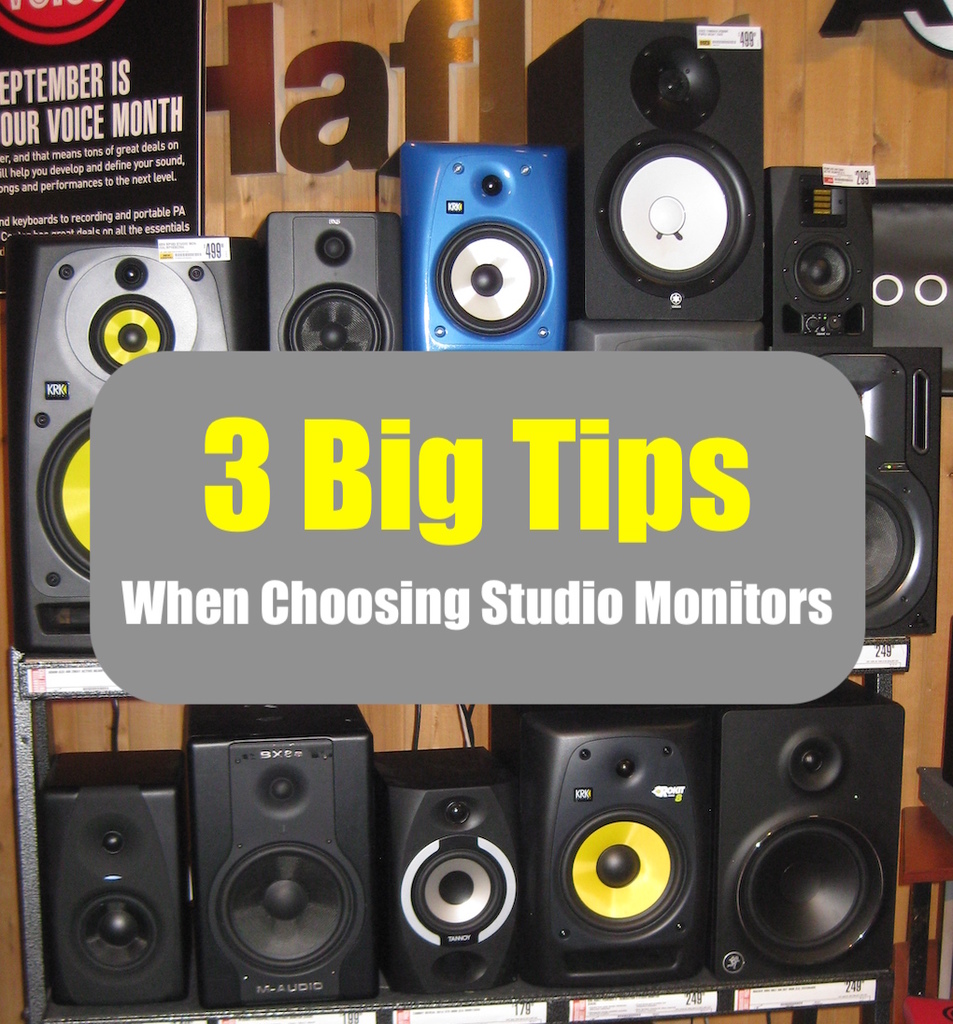 3 Big Tips when choosing studio monitors post on Bobby Owsinski's Music Production Blog