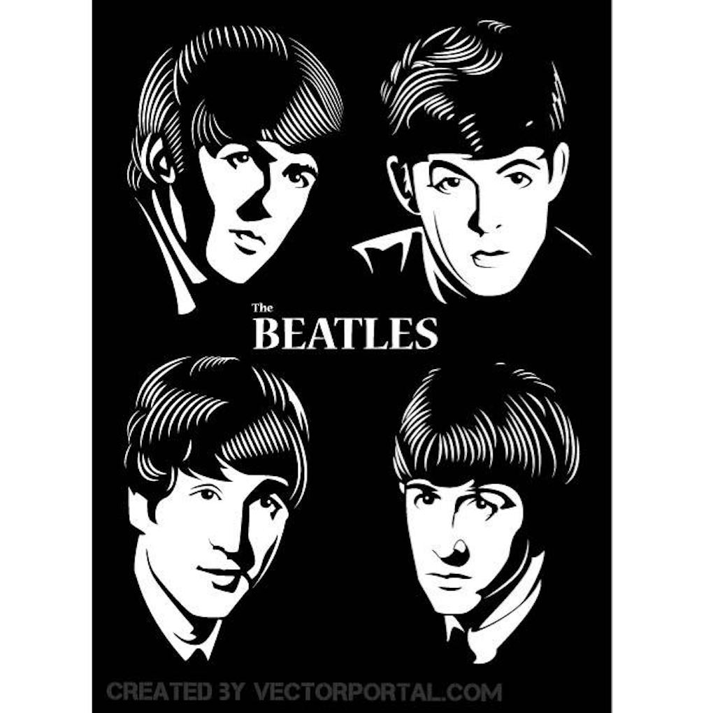 The Beatles AI graphic