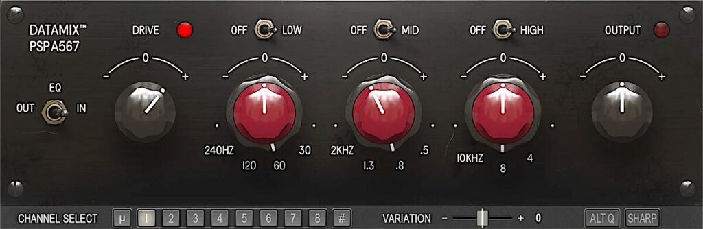 PSP Datamix A567 EQ plugin