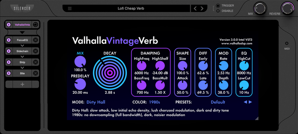 Wide Blue Sounds Silencer plugin