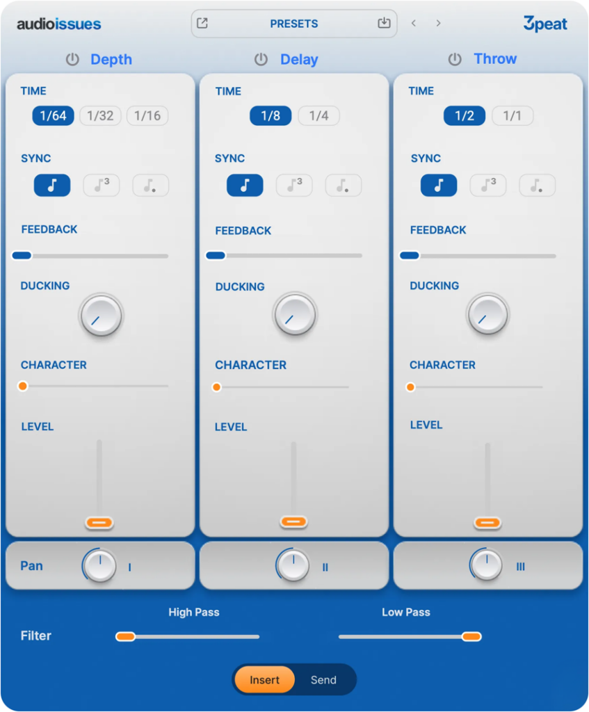 Audioissues Threepeat delay plugin